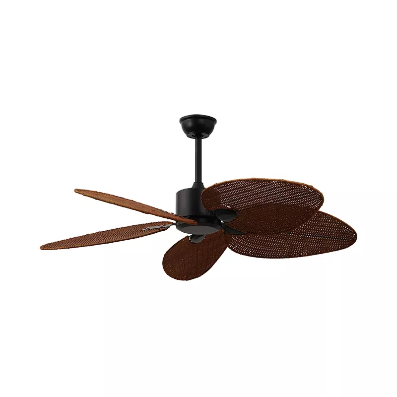 Quạt trần 5 cánh hình lá cọ, phong cách Indochine QT-46 - Hình ảnh 2