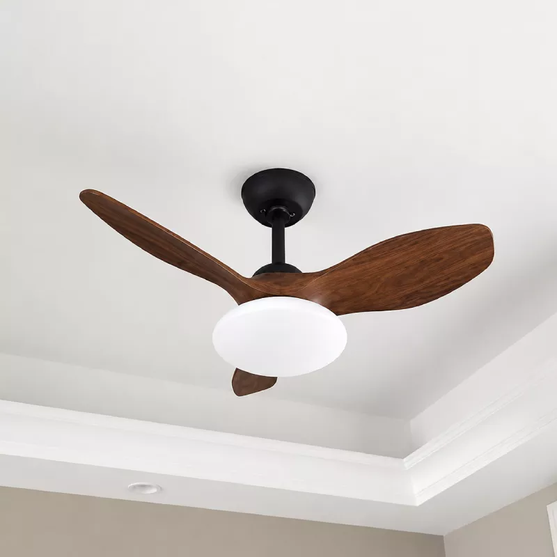 Quạt trần đèn thiết kế 3 cánh nhựa tối giản, hiện đại QT-204 - Hình ảnh 3