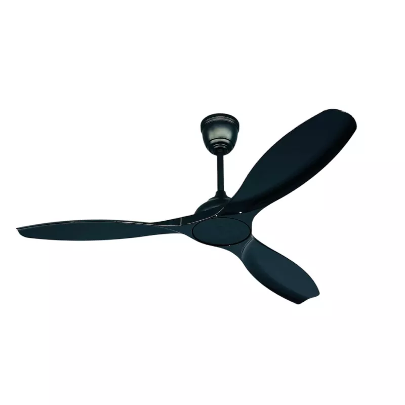 Quạt trần thiết kế 3 cánh đen, dáng uốn lượn nghệ thuật QT-72 - Hình ảnh 2