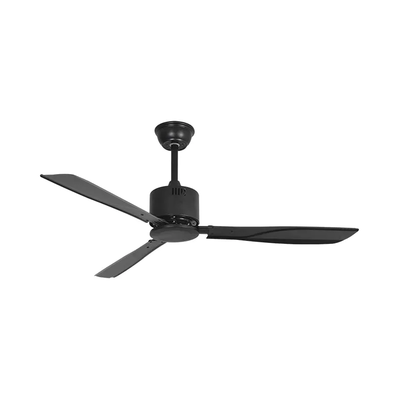 Quạt trần thiết kế 3 cánh màu đen tối giản, hiện đại QT-111 - Hình ảnh 2