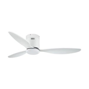 Quạt trần thiết kế 3 cánh màu trắng tối giản, hiện đại QT-105