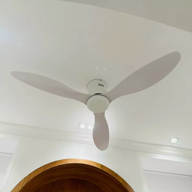 Quạt trần thiết kế 3 cánh màu trắng tối giản, hiện đại QT-105 - Hình ảnh 3