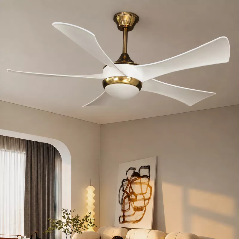 Quạt trần thiết kế 5 cánh trắng, phong cách hiện đại QT-75
