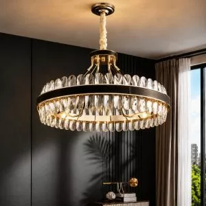 Đèn chùm phale, thiết kế thả tròn, thẻ phale trắng cao cấp DC-119
