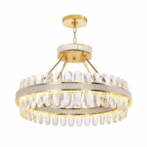 Đèn chùm phale, thiết kế thả tròn, thẻ phale trắng cao cấp DC-119