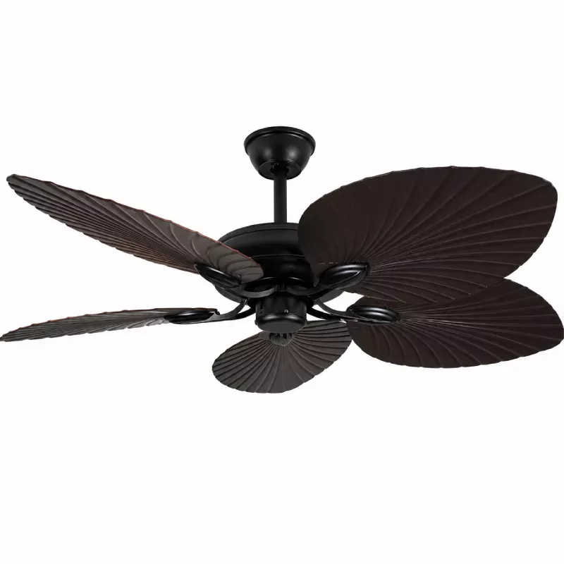 Quạt trần 5 cánh thiết kế hình lá phong cách cổ điển QT-259 - Hình ảnh 2