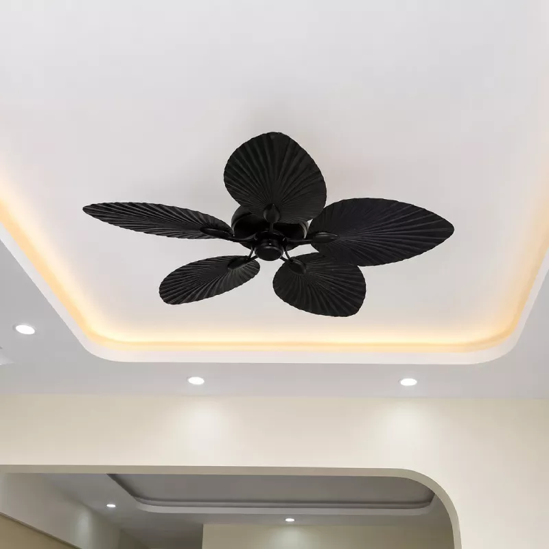 Quạt trần 5 cánh thiết kế hình lá phong cách cổ điển QT-259 - Hình ảnh 3