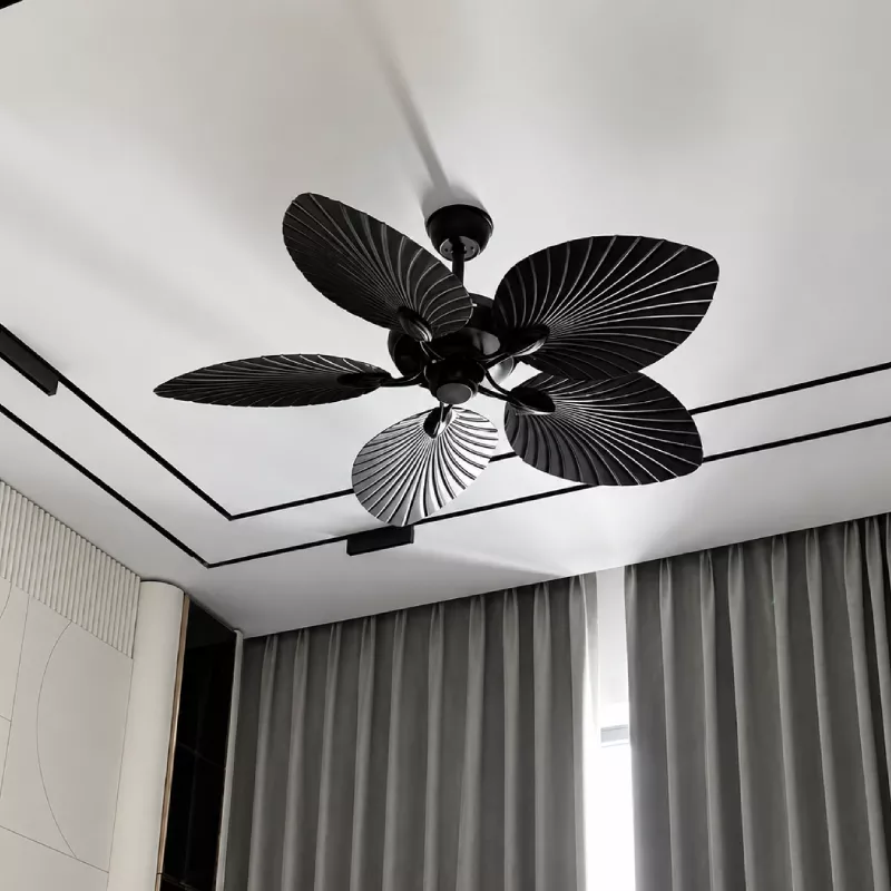 Quạt trần 5 cánh thiết kế hình lá phong cách cổ điển QT-259 - Hình ảnh 4