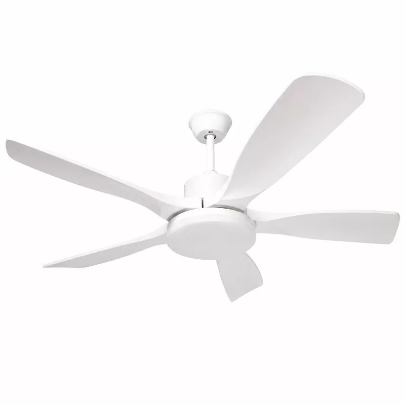 Quạt trần đèn thiết kế 5 cánh nhựa màu trắng tối giản, hiện đại QT-265 - Hình ảnh 2