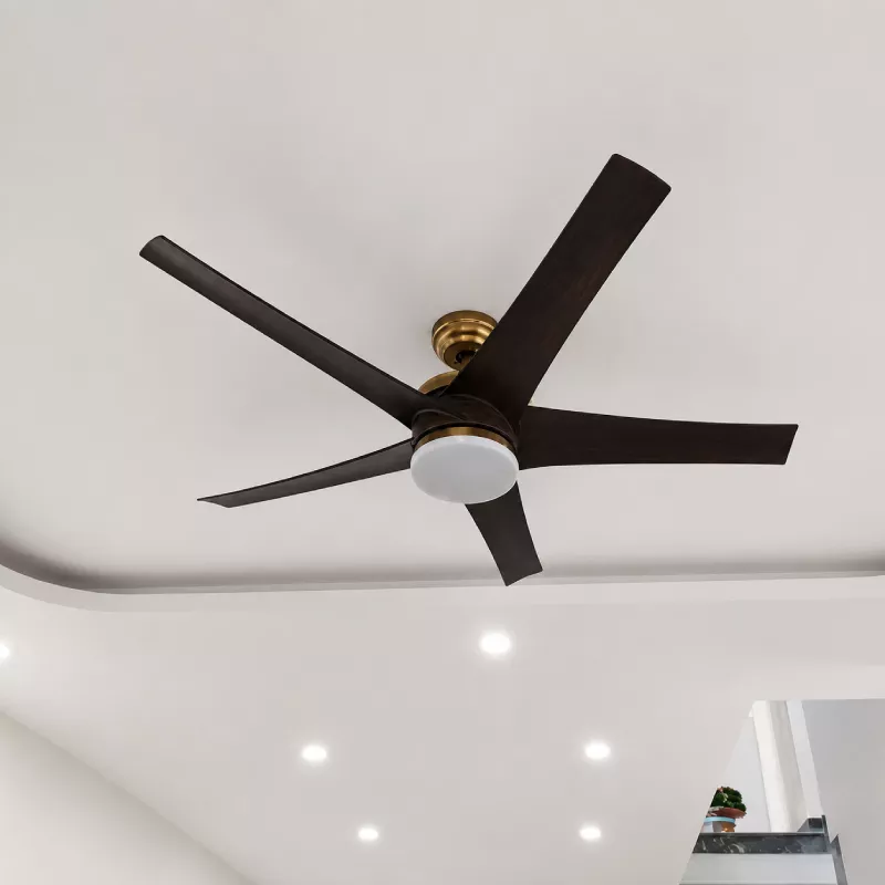 Quạt trần đèn thiết kế 5 cánh nhựa tối giản, hiện đại QT-248 - Hình ảnh 3