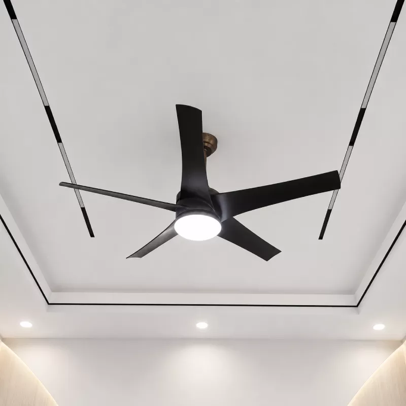 Quạt trần đèn thiết kế 5 cánh nhựa tối giản, hiện đại QT-248 - Hình ảnh 4