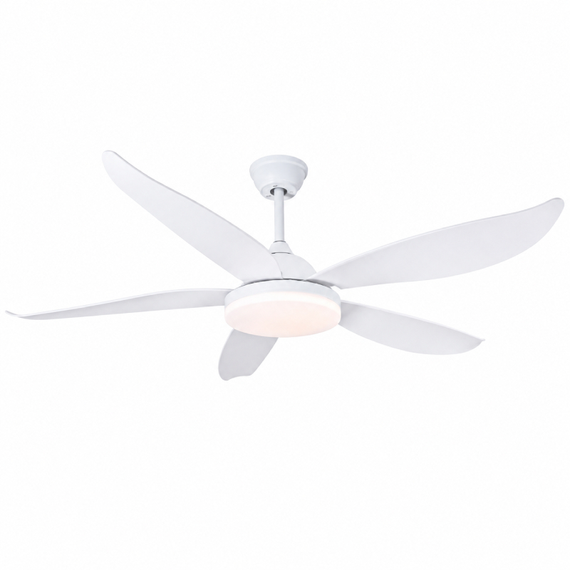 Quạt trần đèn thiết kế 5 cánh nhựa tối giản, hiện đại QT-254 - Hình ảnh 2