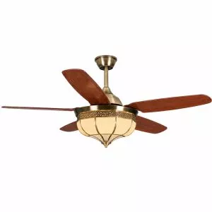 Quạt trần đèn thiết kế 5 cánh nhựa tối giản, hiện đại QT-260