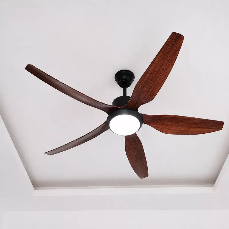 Quạt trần đèn thiết kế 5 cánh nhựa tối giản, hiện đại QT-263 - Hình ảnh 3