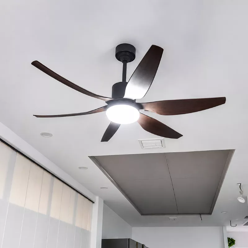 Quạt trần đèn thiết kế 6 cánh nhựa tối giản, hiện đại QT-262 - Hình ảnh 4