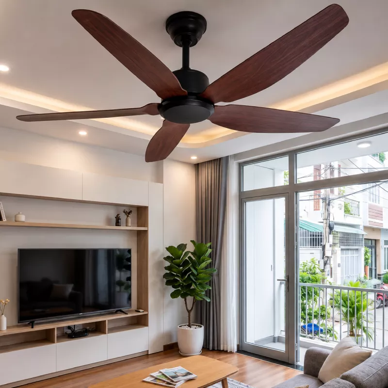 Quạt trần thiết kế 5 cánh nhựa tối giản, hiện đại QT-268 - Hình ảnh 4